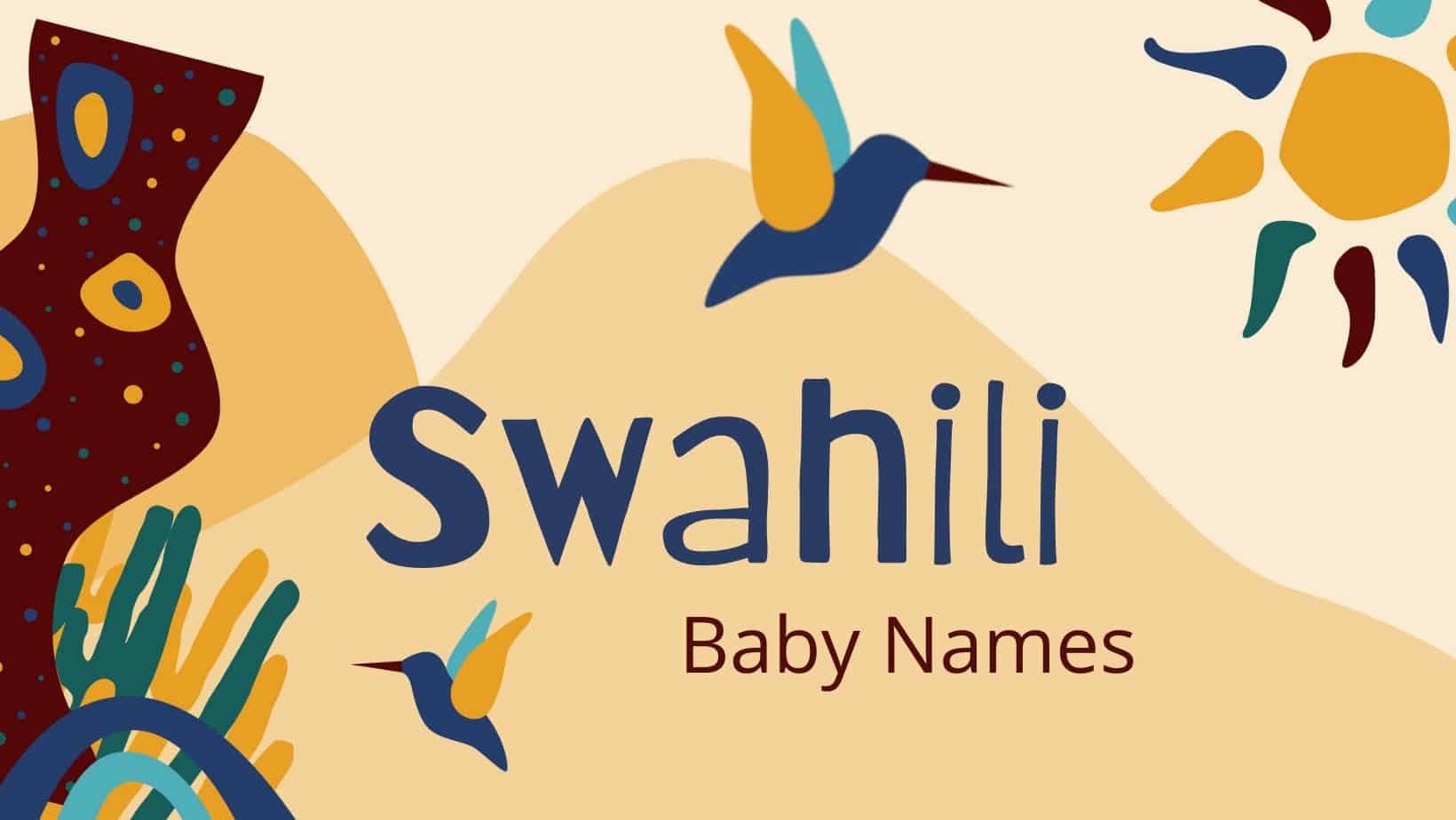 Swahili baby names