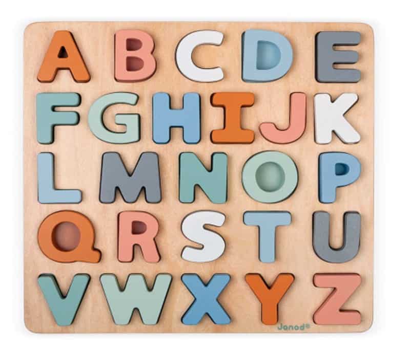 gift idea for toddlers: alphabet puzzle