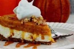 Two Layer Pumpkin Pie Cheesecake
