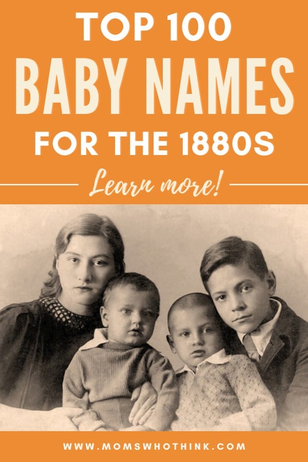 Top 100 Baby Names for the 1880s