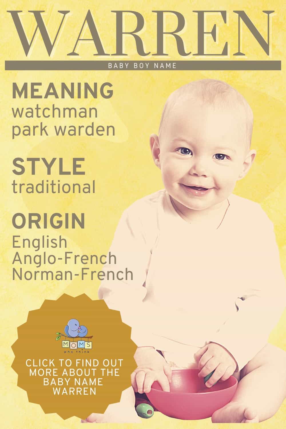 baby name Warren