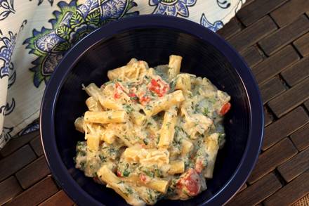 Ziti Alfredo with Vegetables