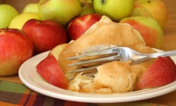 apple dumplings, Apple - Fruit, Baked, Chopped Food, Cinnamon, Close-up
