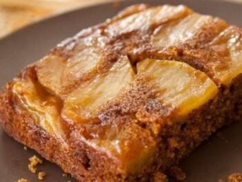 Apple Gingerbread Upside-Down Cake
