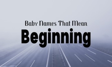 baby names that mean beginning