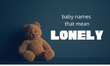 baby names that mean lonely