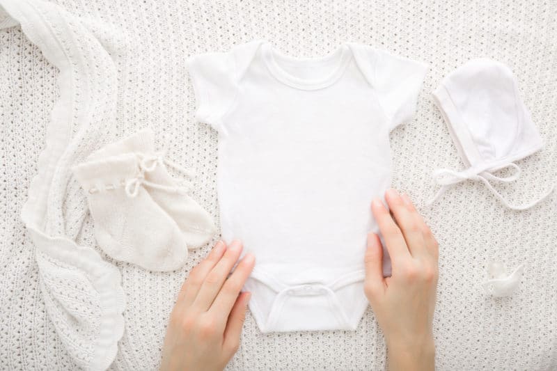 Baby onesie with booties