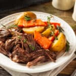 Pot Roast, Prepared Potato, Roasted, Carrot, Meat