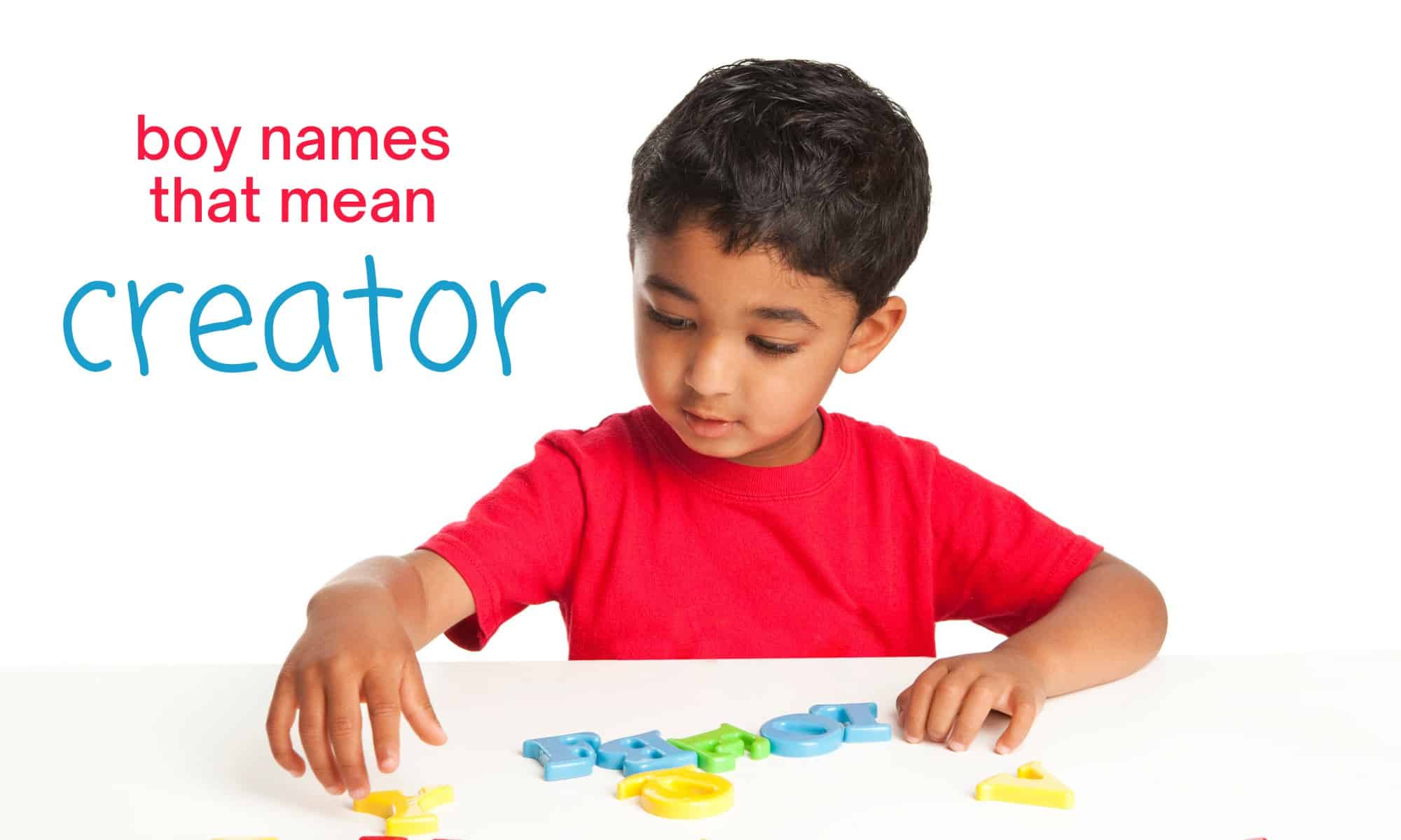 boy names that mean the creator