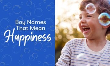 boy names that mean happiness