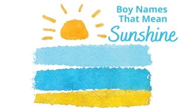 boy names that mean sunshine