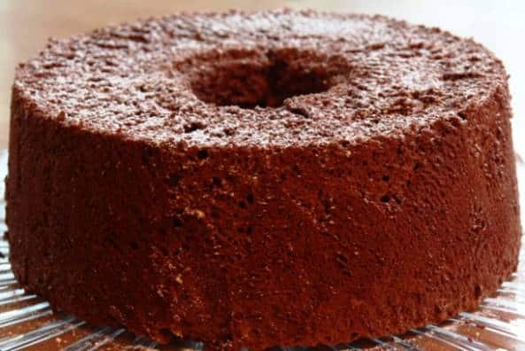 Chocolate Angel Food Cake | Light on calories, but heavy on flavor!