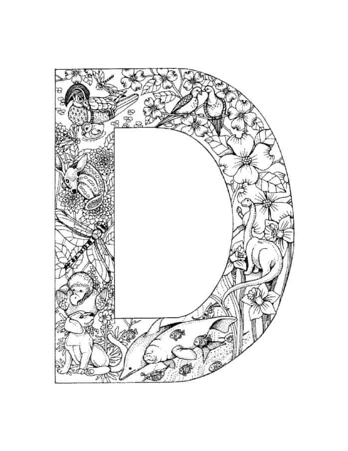 Daily Coloring Pages Alphabet Letters Print - Coloring Pages