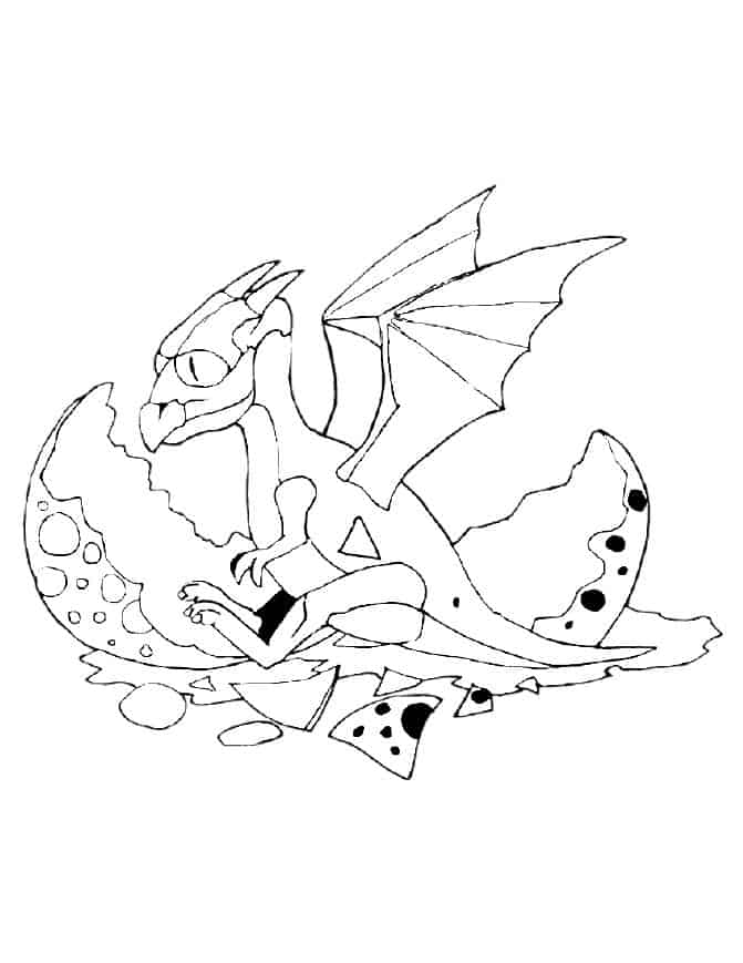 Dragon Coloring Pages Kids Coloring Book Printable 19 Pages Dragon