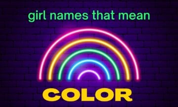 Girl Names That Mean Color