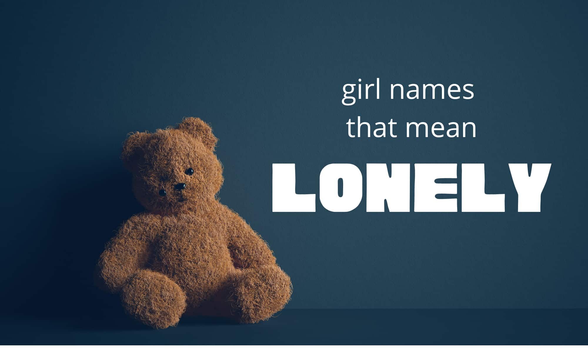 girl names that mean lonely