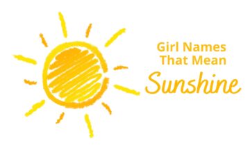 girl names that mean sunshine