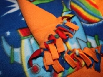 handmade fleece blanket