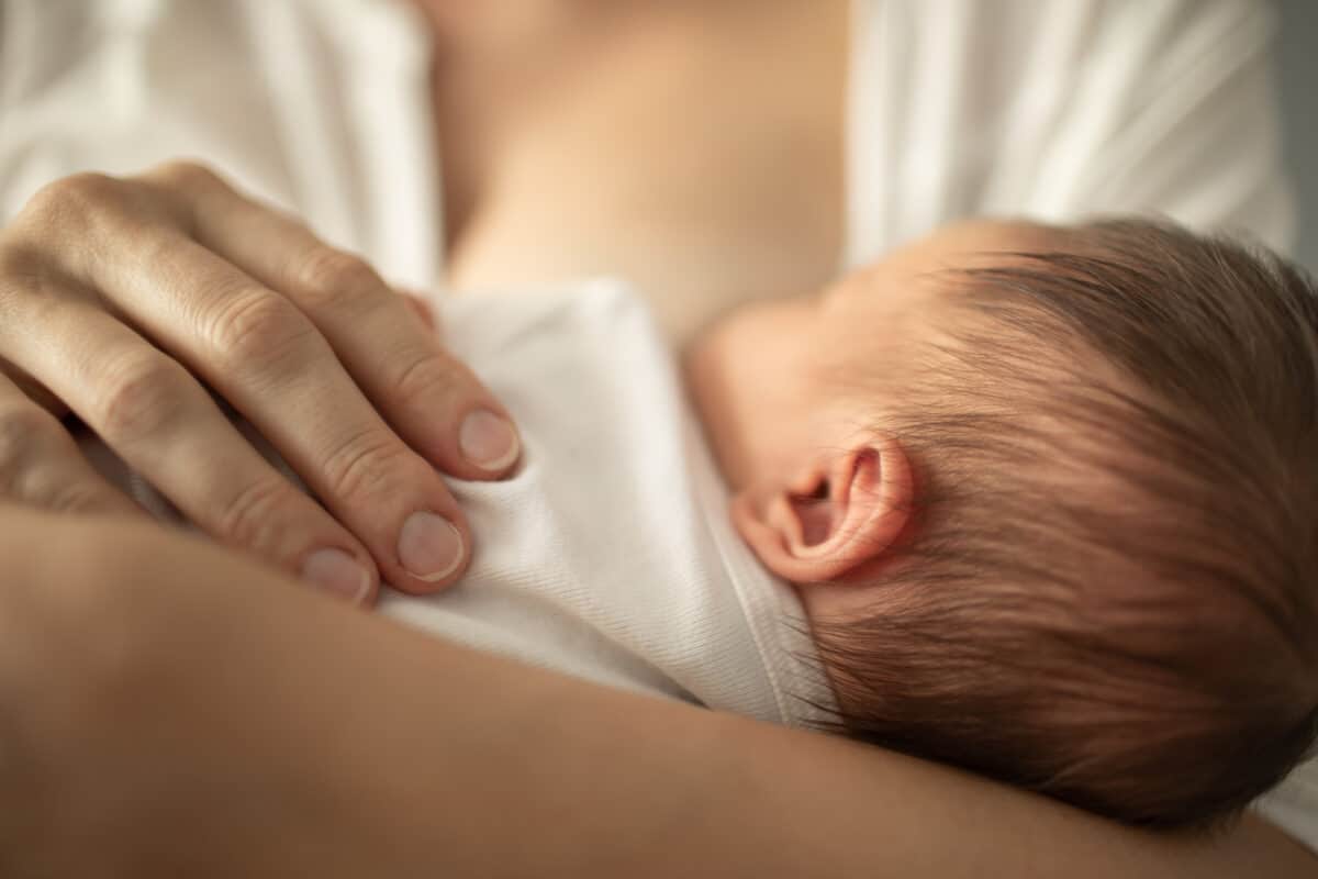 baby breastfeeding