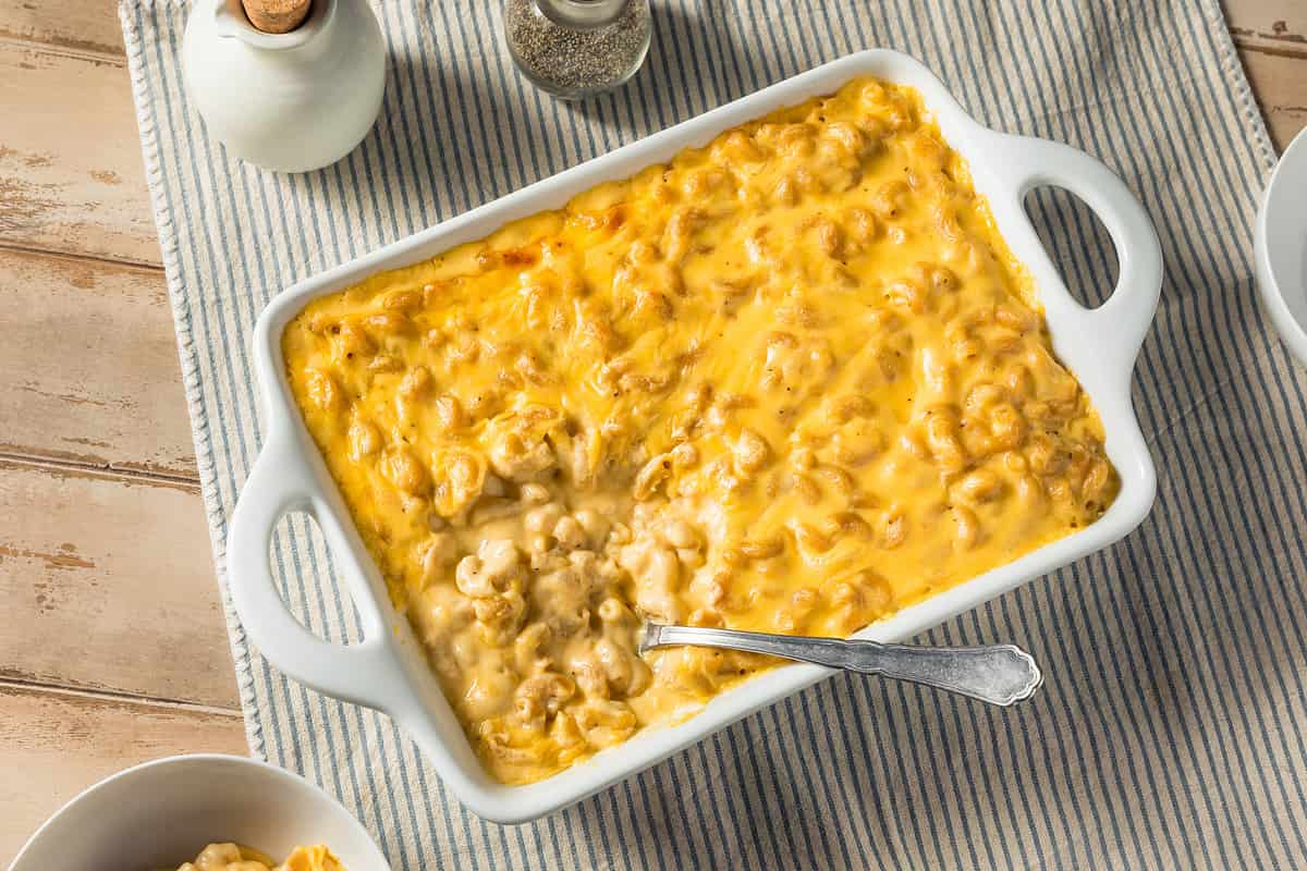 Homemade Baked Macaroni and Cheese Ready to Eat