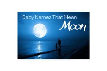 baby names that mean moon - child and parent in moonlight