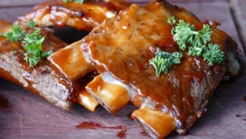 orange sesame ribs recipe, summer dish meal food produce eat meat barbecue pork cuisine delicious grill hot chines pig