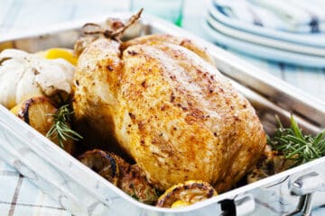 Roast Chicken, Chicken Meat, Roasted, Lemon - Fruit, Turkey Meat