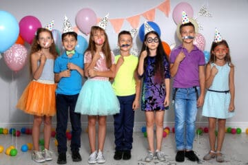 11-12 year old birthday party ideas - photo booth and props