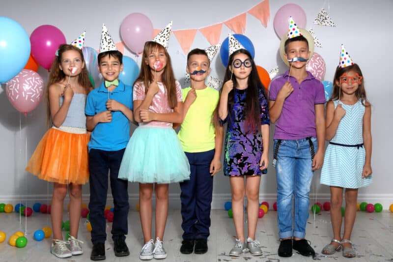11-12 year old birthday party ideas - photo booth and props