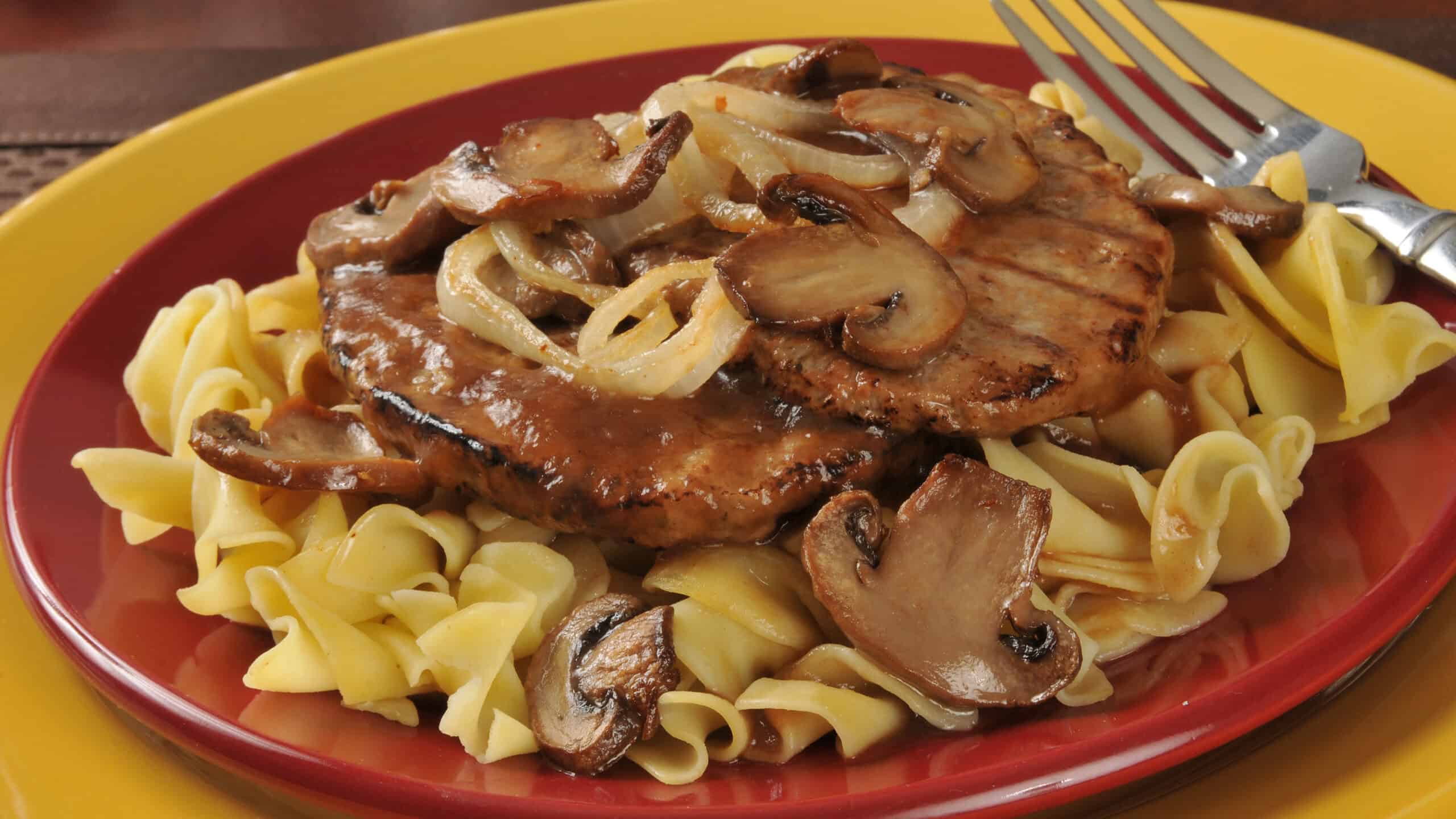 Salisbury Steak with Buttered Egg Noodles