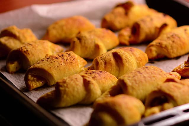 Pumpkin_Crescent_Rolls, kitchen, restaurant, shape, meal, fat, french, flour, fiber