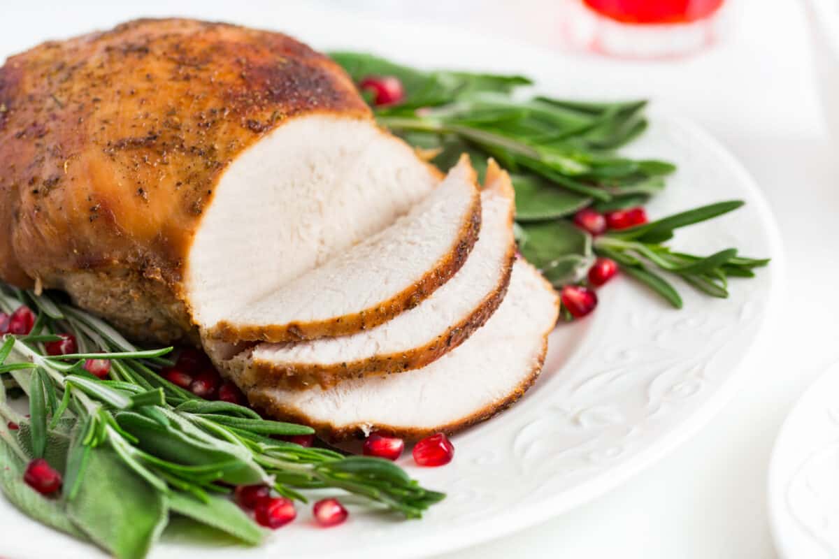 Any way you slice it, Herb Roasted Turkey Breast is a delicious option for your meal.