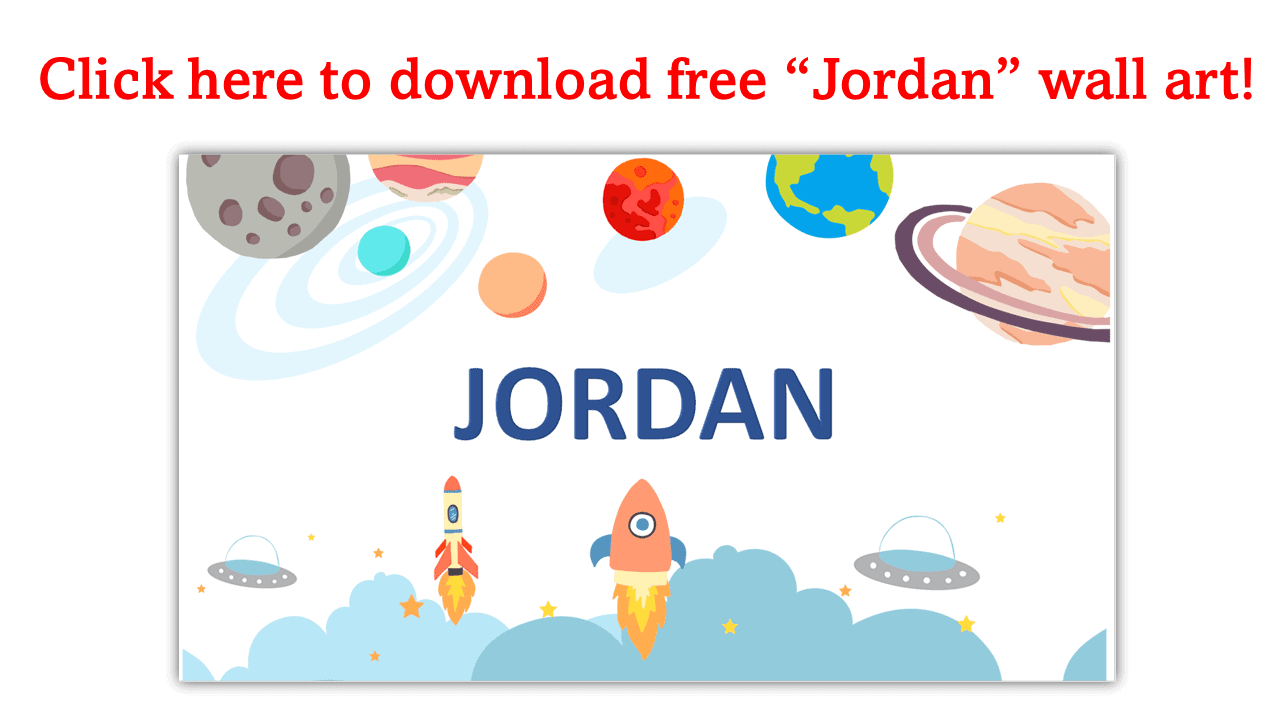 Jordan Meaning & | Middle Names Jordan
